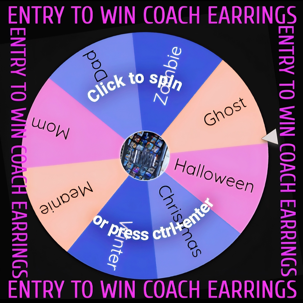 PURCHASE FOR ENTRY TO WIN FREE COACH EARRINGS